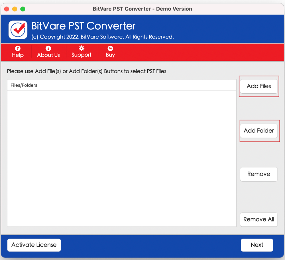 BitVare PST Converter for Mac & Windows
