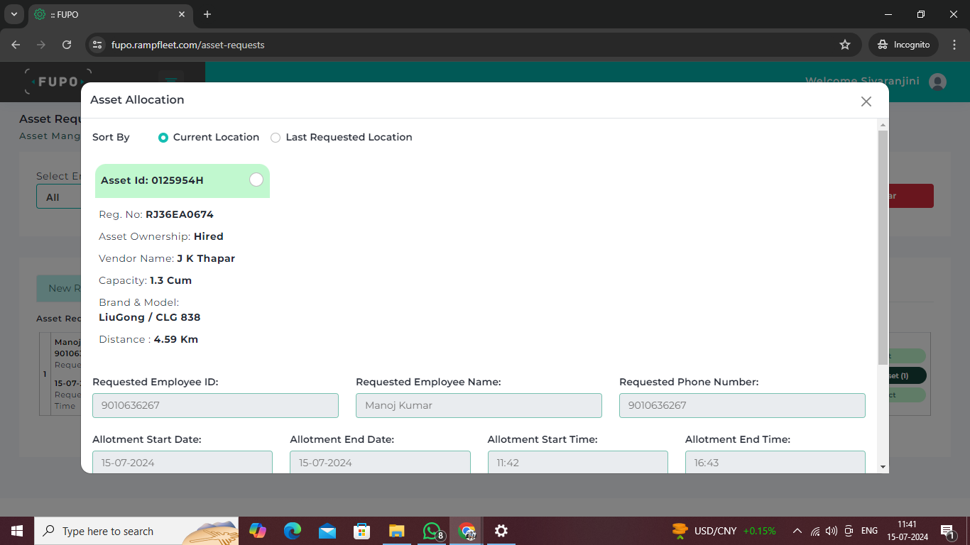 Ability to reserve and book vehicle based on schedule
