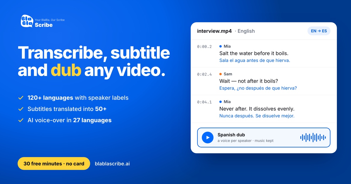 BlaBlaScribe
